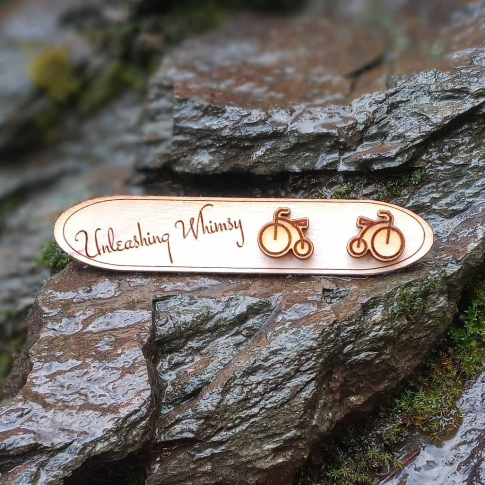 Vintage Bicycle Earrings ~ Vintage Bike Earrings